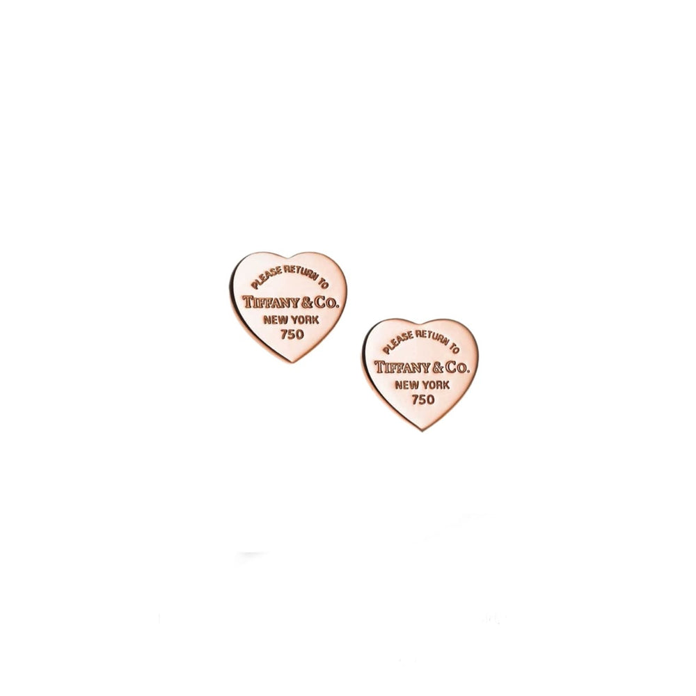 ARETES CORAZÓN GRABADO ROSEGOLD