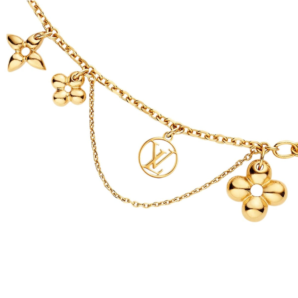 COLLAR DE INSIGNIAS LV GOLD