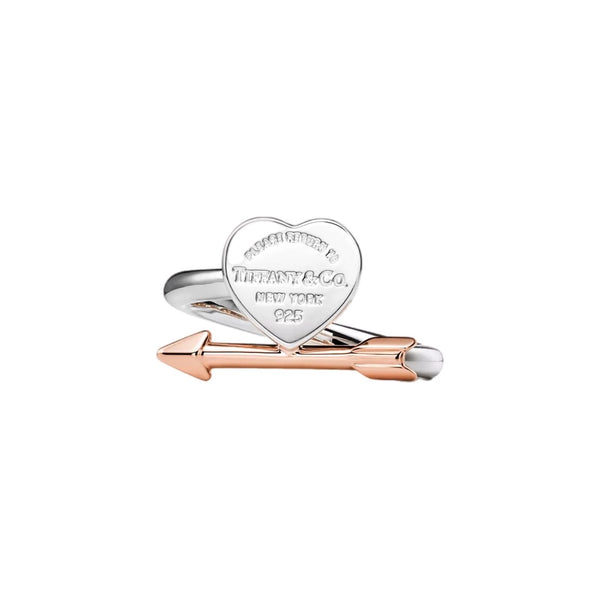 ANILLO T LOVESTRUCK SILVER-ROSE GOLD