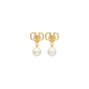 ARETES V CON PERLA COLGANTE