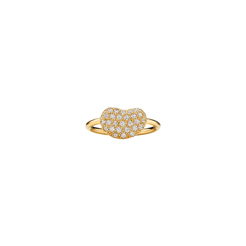 ANILLO BEAN CON ZIRCONIA GOLD