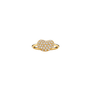 ANILLO BEAN CON ZIRCONIA GOLD