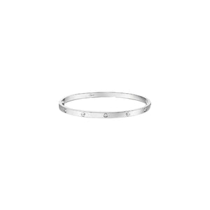 PULSERA LOVE DELGADA SILVER CON ZIRCONIA