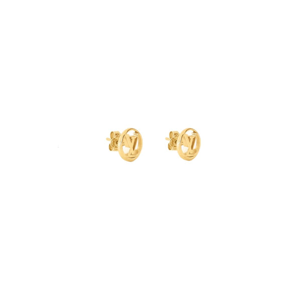 ARETES LV LOGO ROUND GOLD
