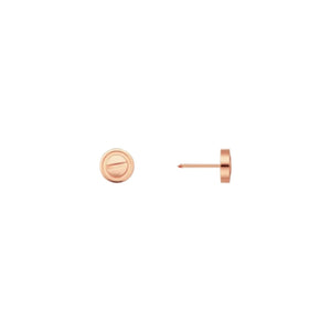 ARETES SCREW LOVE ROSE GOLD