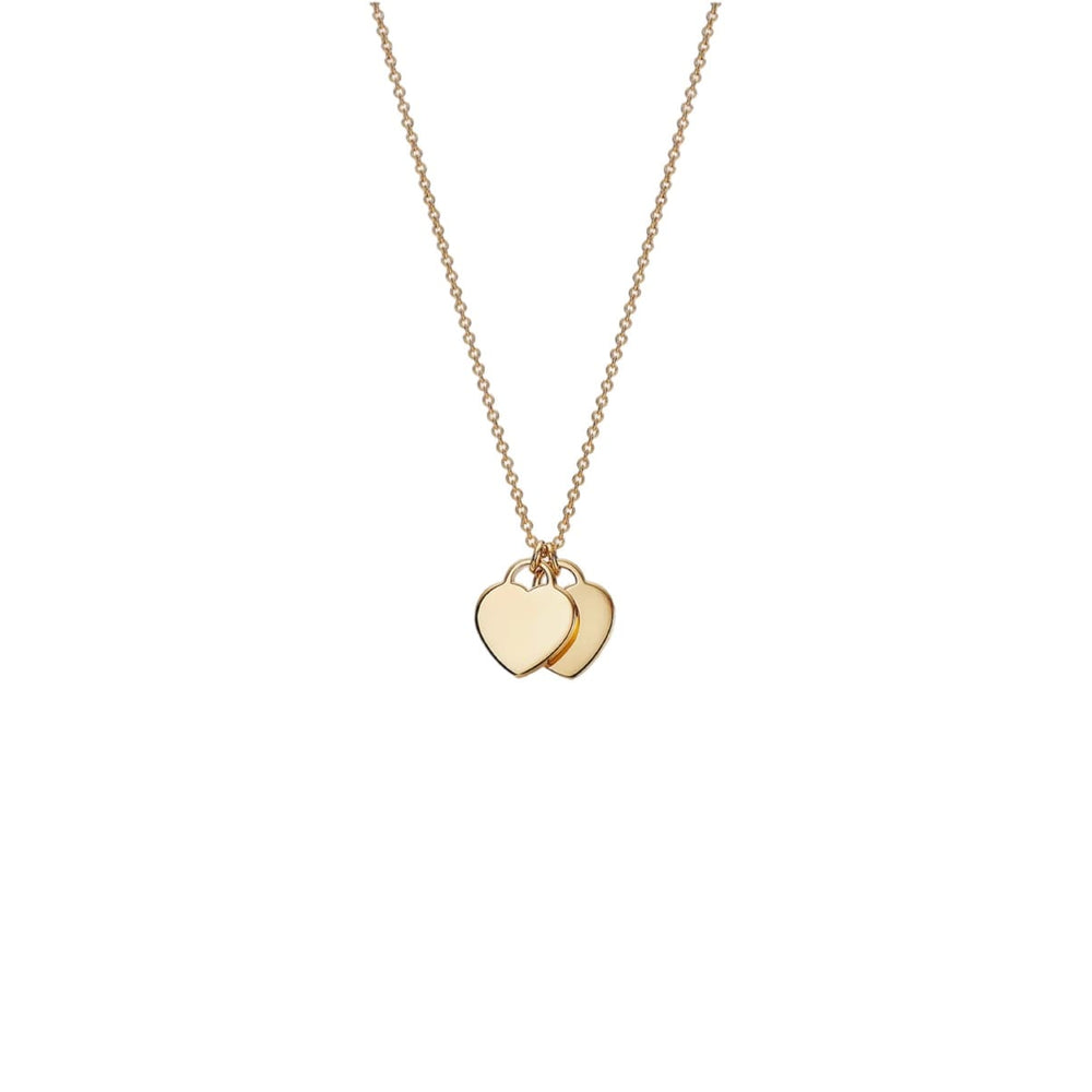 COLLAR DOBLE PLACA-GOLD TURQUESA
