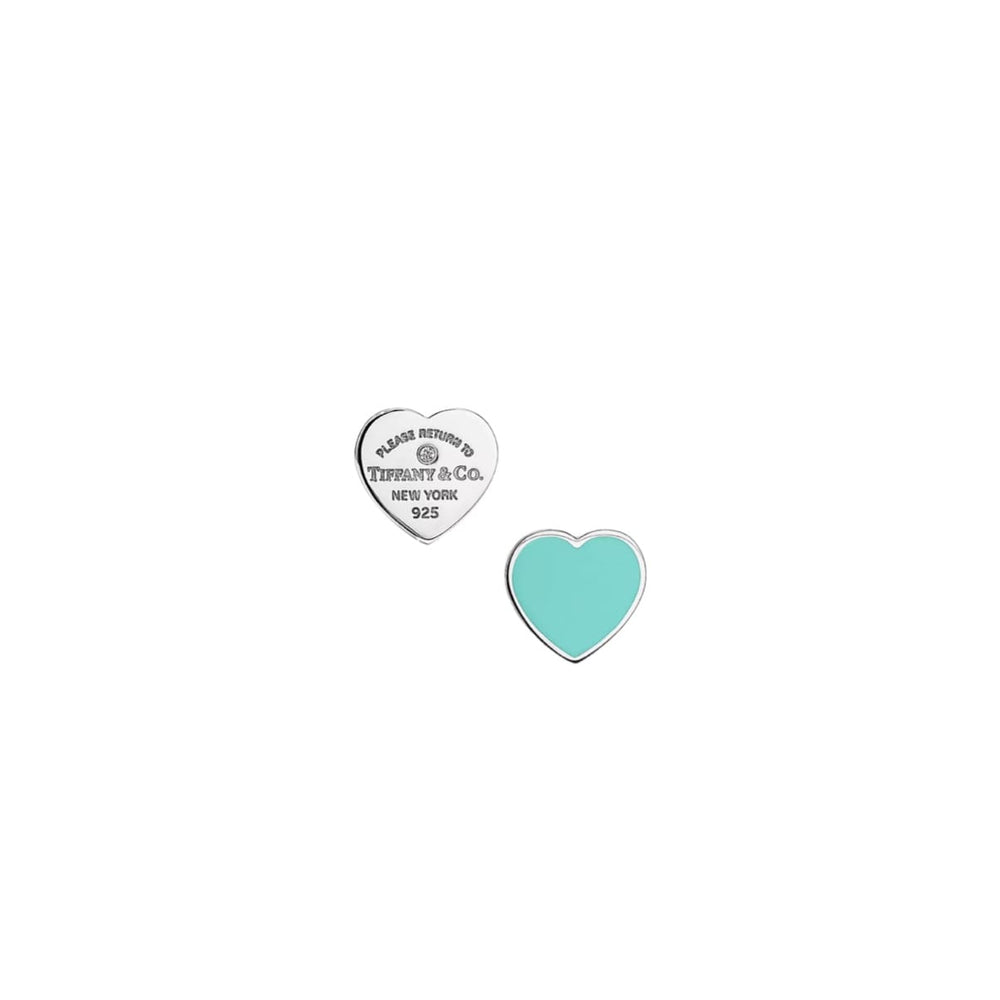 ARETES CORAZÓN TURQUESA