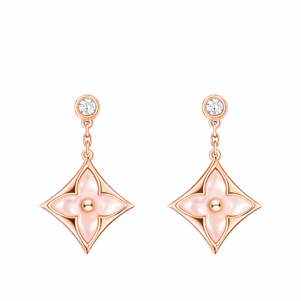 ARETES BLOSSOM COLGANTES ROSEGOLD