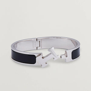 PULSERA CLIC H SILVER BLACK