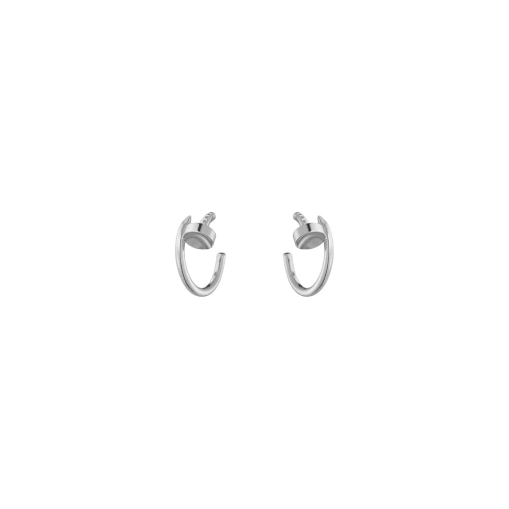 ARETES CLAVO SILVER