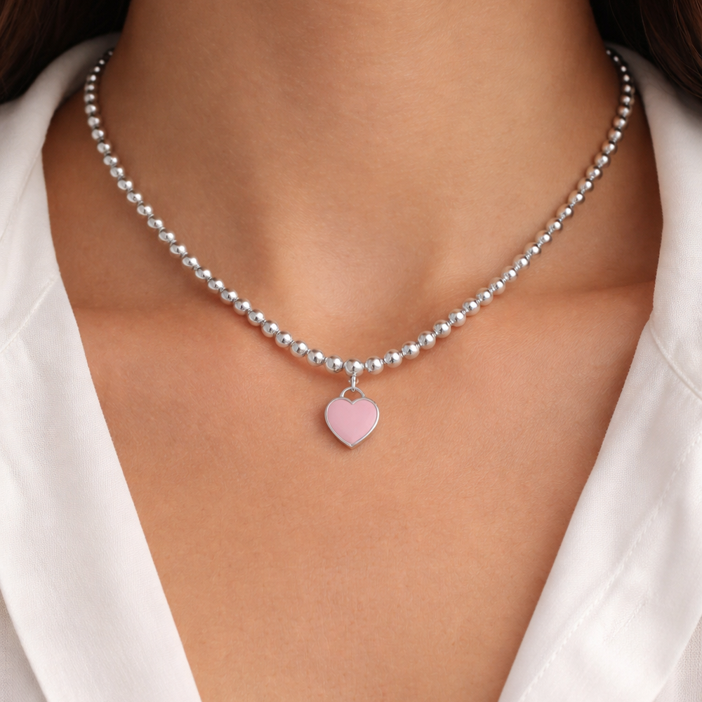 COLLAR DE CUENTAS PINK T