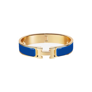 PULSERA CLIC H GOLD BLUE