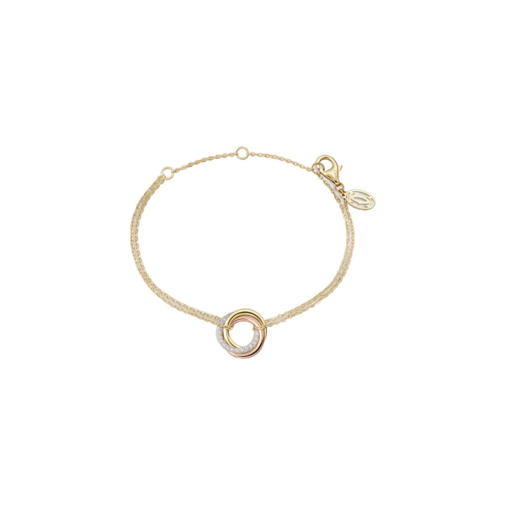 PULSERA TRES AROS CON ZIRCONIA