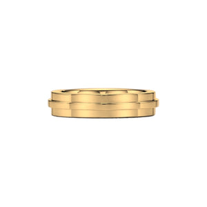 ANILLO DOBLE T GOLD