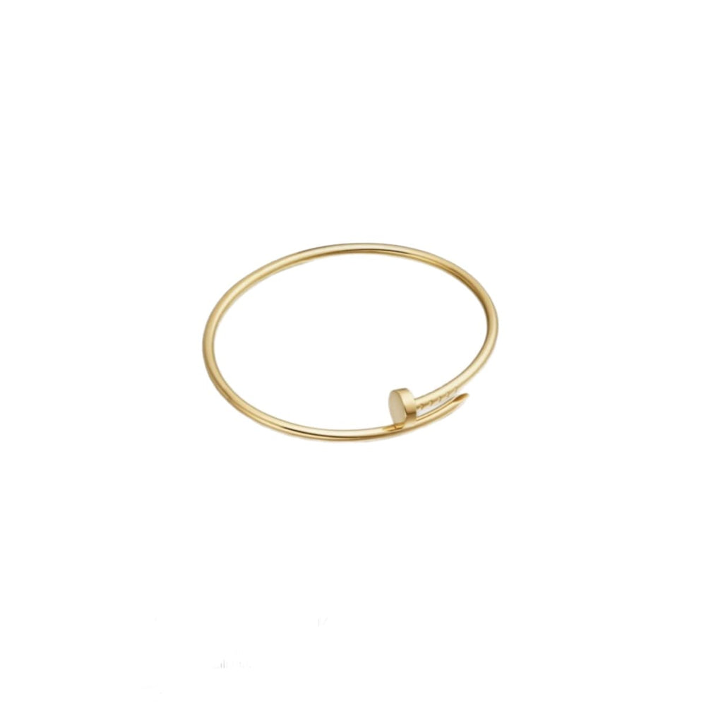 PULSERA CLAVO GOLD DELGADA