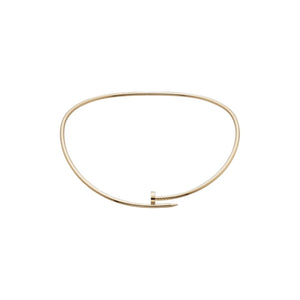 COLLAR CLAVO ROUND GOLD