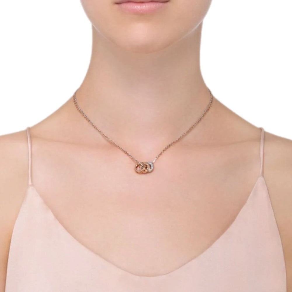 COLLAR LOVE 3 AROS CON ZIRCONIA