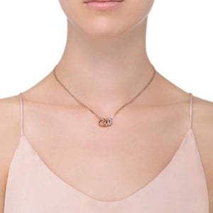 COLLAR LOVE 3 AROS CON ZIRCONIA