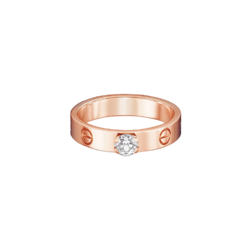 ANILLO LOVE SOLITAIRE ROSE GOLD C