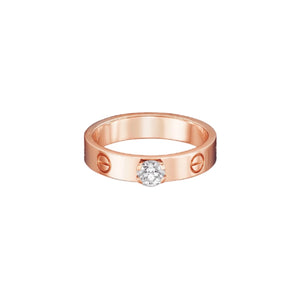 ANILLO LOVE SOLITAIRE ROSE GOLD C