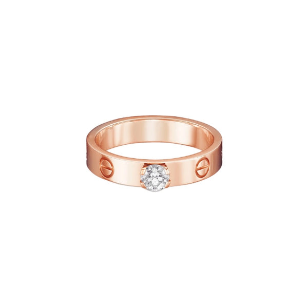 ANILLO LOVE SOLITAIRE ROSE GOLD C
