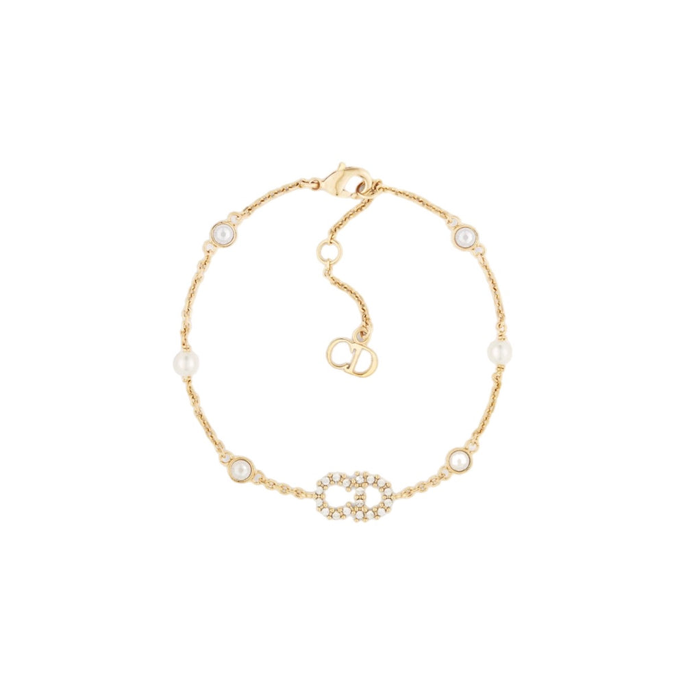 PULSERA CD CLAIR GOLD CON ZIRCONIA Y PERLAS