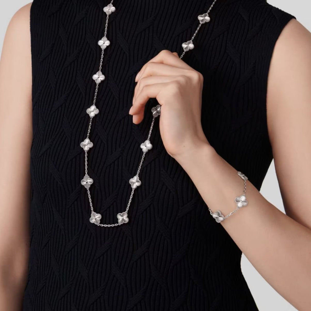 PULSERA TRÉBOL SILVER VF