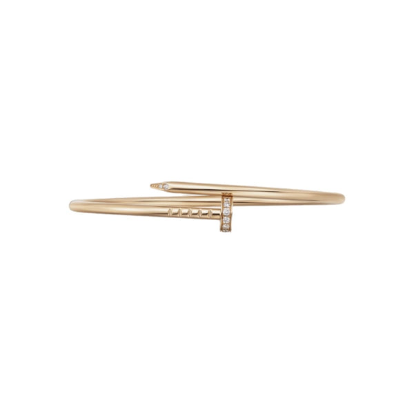 PULSERA CLAVO GOLD DELGADA CON ZIRCONIA