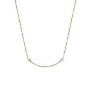 COLLAR SMILE ROSE GOLD CON ZIRCONIA