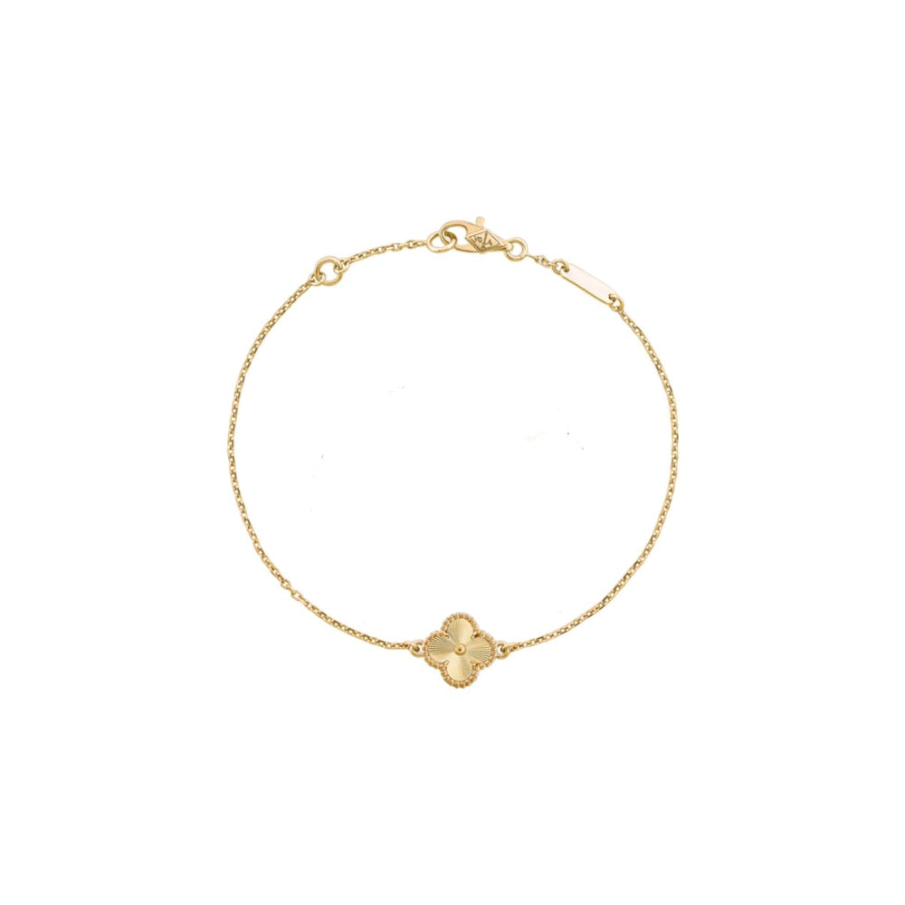 PULSERA ONE TRÉBOL GOLD