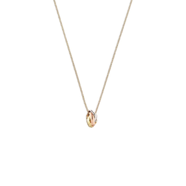 COLLAR TRINITY SILVER BLACK C