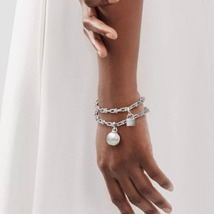 PULSERA WRAP ESLABONES SILVER