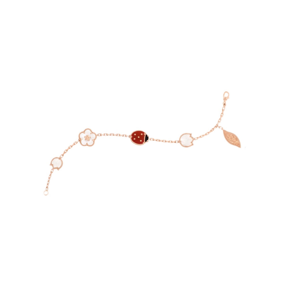PULSERA LUCKY SPRING ROSE GOLD VF