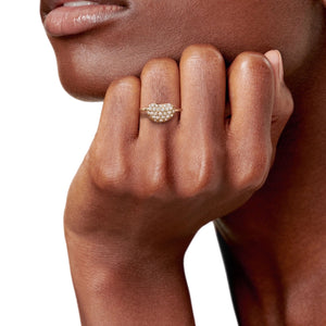 ANILLO BEAN CON ZIRCONIA GOLD