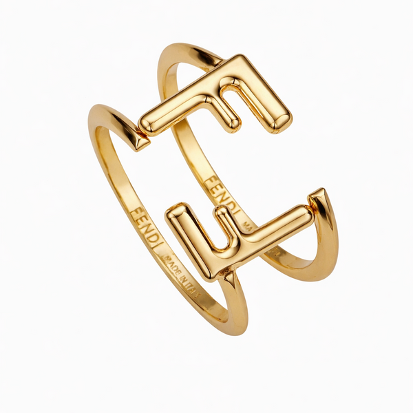 ANILLO F DOBLE GOLD