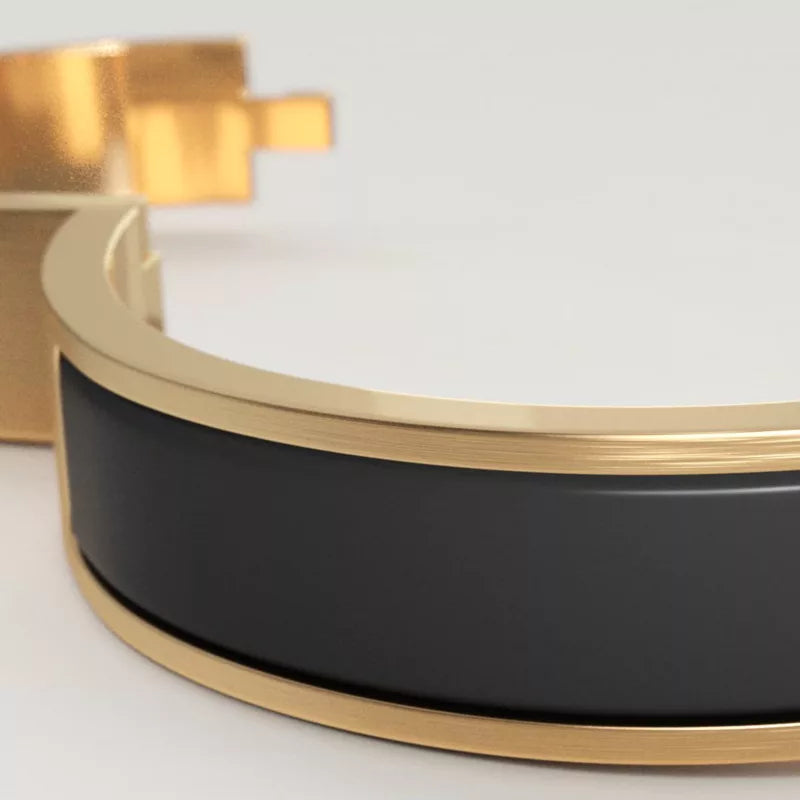 PULSERA CLIC H GOLD BLACK