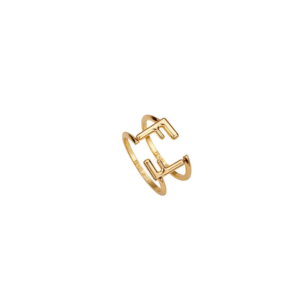 ANILLO F DOBLE GOLD