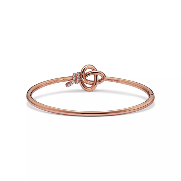 PULSERA KNOT ONE  ROSEGOLD CON ZIRCONIA