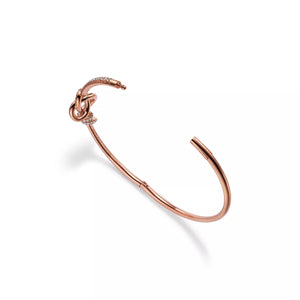 PULSERA KNOT ONE  ROSEGOLD CON ZIRCONIA