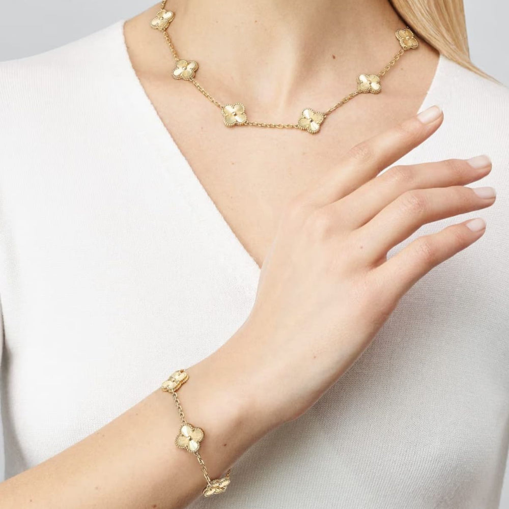 PULSERA TRÉBOL GOLD VF