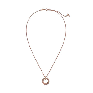 COLLAR ROUND T ROSEGOLD CON ZIRCONIAS