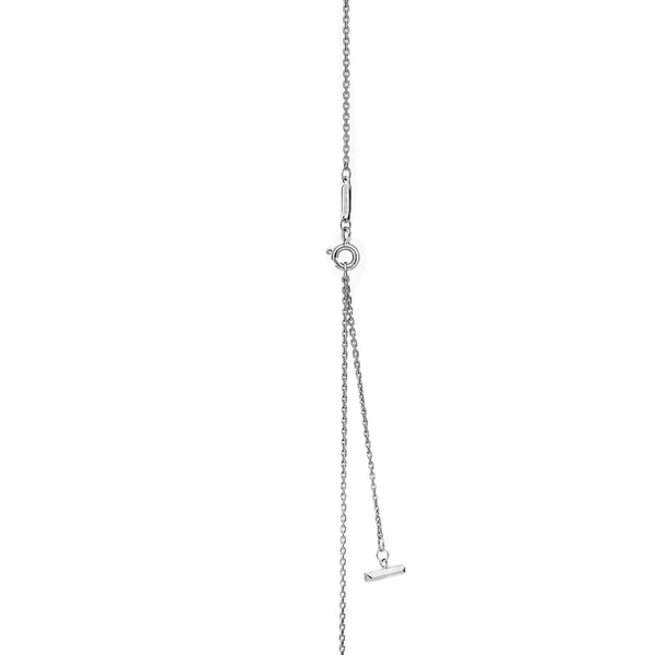 COLLAR ROUND T SILVER CON ZIRCONIAS