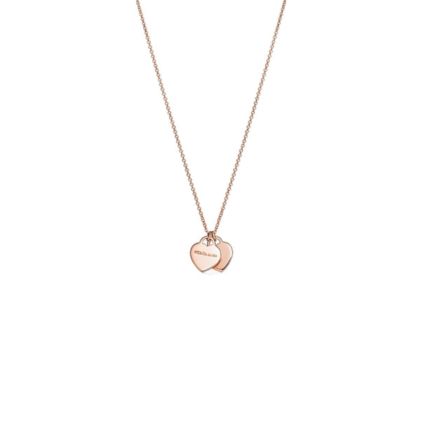 COLLAR DOBLE PLACA ROSEGOLD