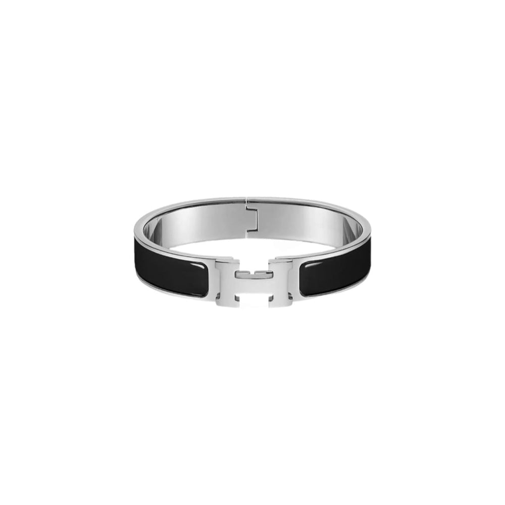 PULSERA CLIC H SILVER BLACK