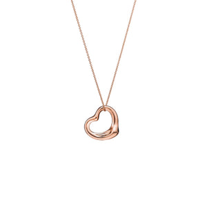 COLLAR OPEN HEART ROSE GOLD