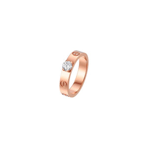 ANILLO LOVE SOLITAIRE ROSE GOLD C