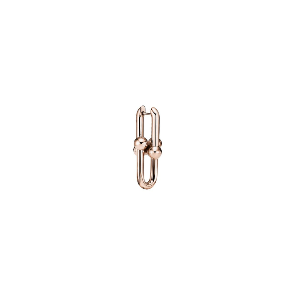 ARETES ESLABON LISO ROSEGOLD