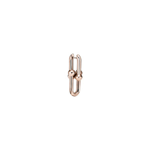 ARETES ESLABON LISO ROSEGOLD