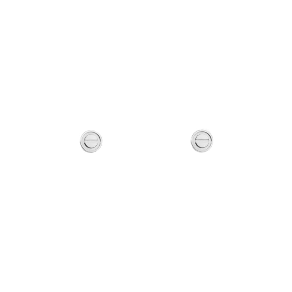 ARETES SCREW LOVE SILVER