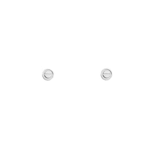 ARETES SCREW LOVE SILVER
